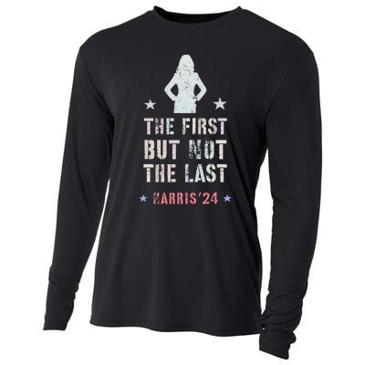 The First But Not The Last Kamala Harris Walz Yes She Can Cooling Performance Long Sleeve Crew