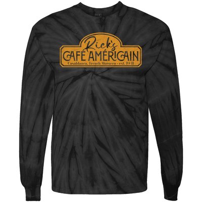 The Fictional Bar Ricks Café AméRicain In Casablanca Tie-Dye Long Sleeve Shirt