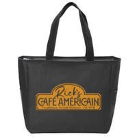 The Fictional Bar Ricks Café AméRicain In Casablanca Zip Tote Bag