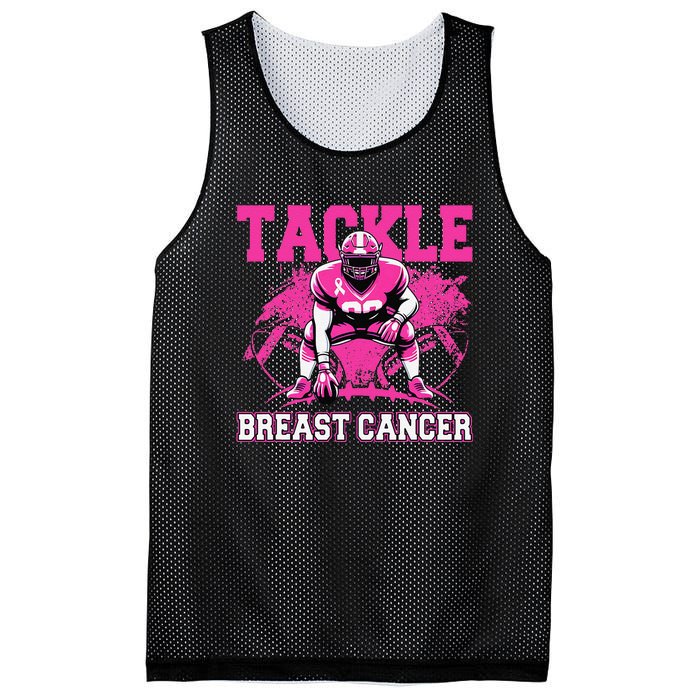 Tackle Football Breast Cancer Awareness Pin.K Ribbon Women Mesh Reversible Basketball Jersey Tank