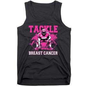 Tackle Football Breast Cancer Awareness Pin.K Ribbon Women Tank Top