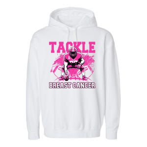 Tackle Football Breast Cancer Awareness Pin.K Ribbon Women Garment-Dyed Fleece Hoodie