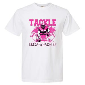 Tackle Football Breast Cancer Awareness Pin.K Ribbon Women Garment-Dyed Heavyweight T-Shirt