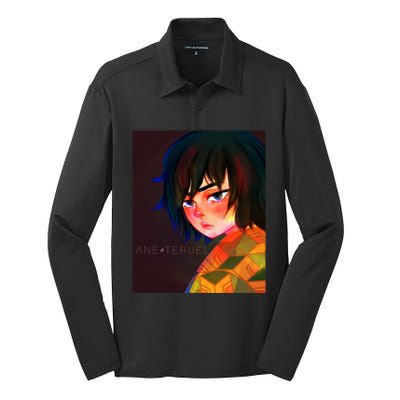 Tomioka Fanart By Ane Teruel Premium Scoop Silk Touch Performance Long Sleeve Polo