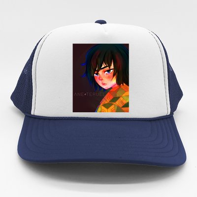 Tomioka Fanart By Ane Teruel Premium Scoop Trucker Hat