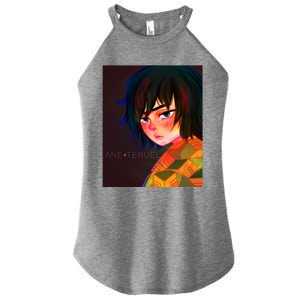 Tomioka Fanart By Ane Teruel Premium Scoop Women’s Perfect Tri Rocker Tank