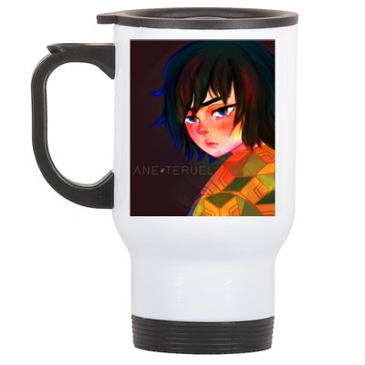 Tomioka Fanart By Ane Teruel Premium Scoop Stainless Steel Travel Mug