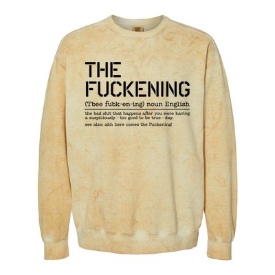 The Fuckening Bad Day Colorblast Crewneck Sweatshirt