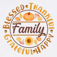 Thanksgiving Family Blessed Thankful Grateful Happy Emblem Performance Shirt