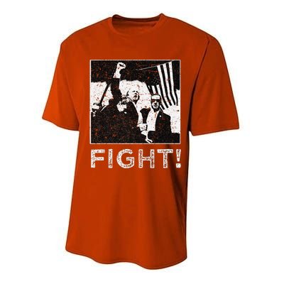 Trump Fist Bump Flight Rally Assault Performance Sprint T-Shirt