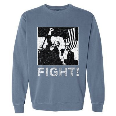 Trump Fist Bump Flight Rally Assault Garment-Dyed Sweatshirt