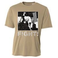 Trump Fist Bump Flight Rally Assault Cooling Performance Crew T-Shirt