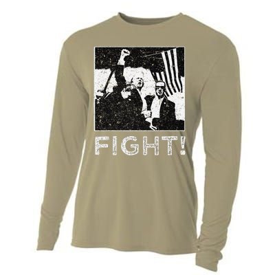 Trump Fist Bump Flight Rally Assault Cooling Performance Long Sleeve Crew