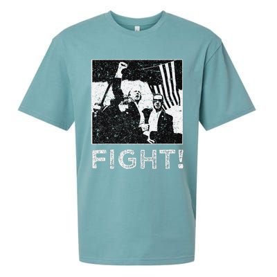 Trump Fist Bump Flight Rally Assault Sueded Cloud Jersey T-Shirt