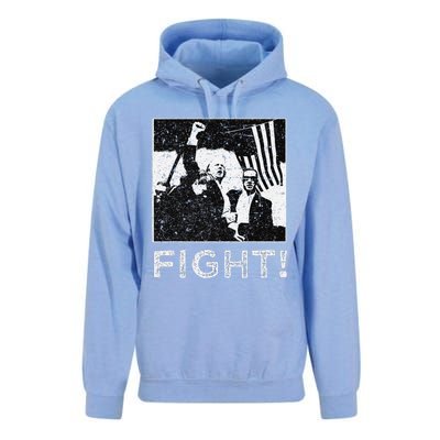 Trump Fist Bump Flight Rally Assault Unisex Surf Hoodie