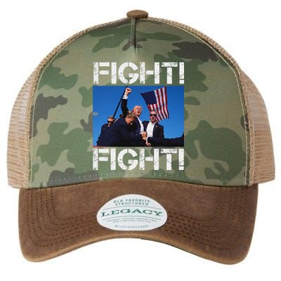 Trump Fight Bold Election 2024 Design Legacy Tie Dye Trucker Hat