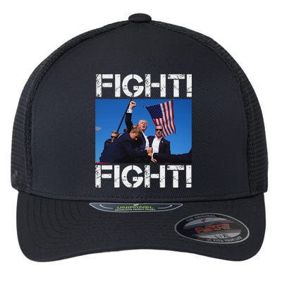 Trump Fight Bold Election 2024 Design Flexfit Unipanel Trucker Cap