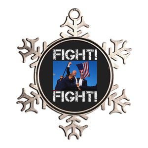 Trump Fight Bold Election 2024 Design Metallic Star Ornament