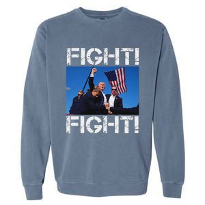 Trump Fight Bold Election 2024 Design Garment-Dyed Sweatshirt