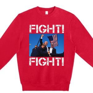 Trump Fight Bold Election 2024 Design Premium Crewneck Sweatshirt