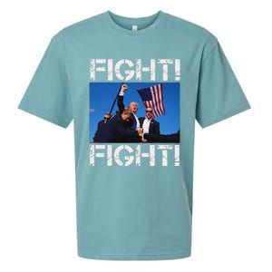 Trump Fight Bold Election 2024 Design Sueded Cloud Jersey T-Shirt