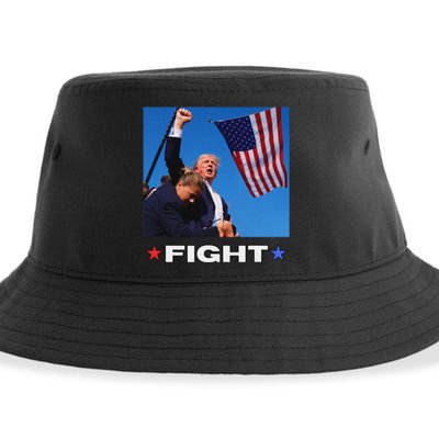 Trump Fight Bold Election 2024 Design Sustainable Bucket Hat