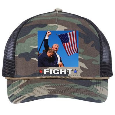 Trump Fight Bold Election 2024 Design Retro Rope Trucker Hat Cap