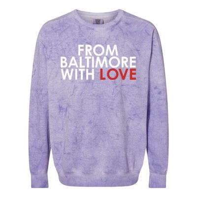 Th3visonary83 From Baltimore With Love Colorblast Crewneck Sweatshirt