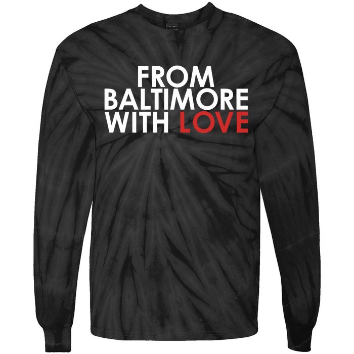 Th3visonary83 From Baltimore With Love Tie-Dye Long Sleeve Shirt