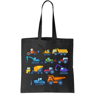 Tractor Fan Boy Kids Construction Excavator Excavation Truck Gift Tote Bag