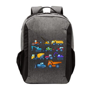 Tractor Fan Boy Kids Construction Excavator Excavation Truck Gift Vector Backpack