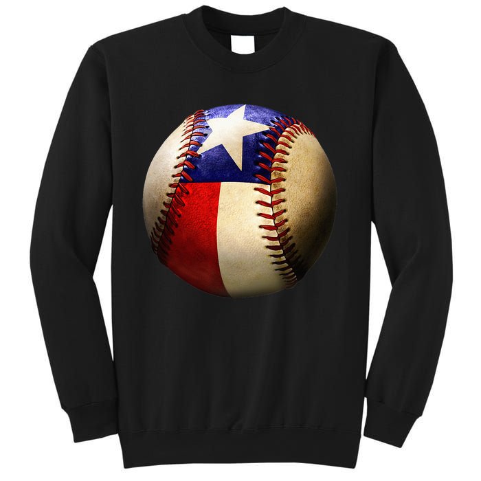 Texas Flag Baseball Sweatshirt