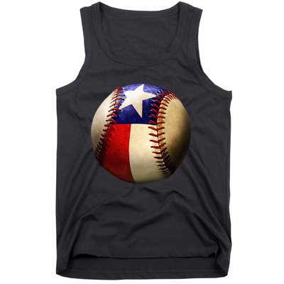 Texas Flag Baseball Tank Top