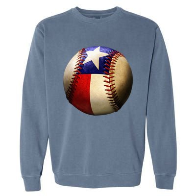 Texas Flag Baseball Garment-Dyed Sweatshirt