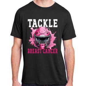 Tackle Football Breast Cancer Awareness Pink Ribbon Kids Adult ChromaSoft Performance T-Shirt