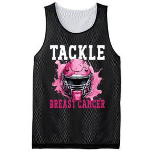 Tackle Football Breast Cancer Awareness Pink Ribbon Kids Mesh Reversible Basketball Jersey Tank