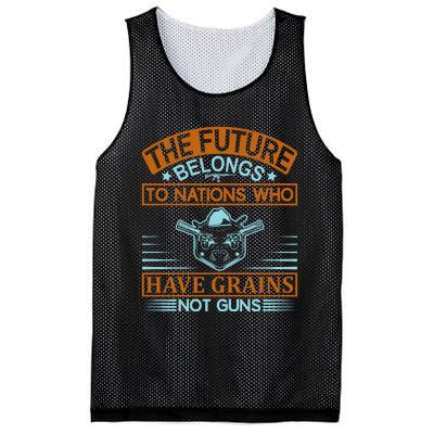 The Future Belongs To Nations Who Have Grains Not Guns Mesh Reversible Basketball Jersey Tank