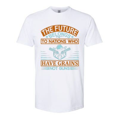 The Future Belongs To Nations Who Have Grains Not Guns Softstyle CVC T-Shirt