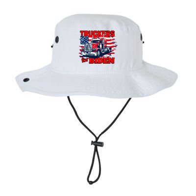 Truckers For Biden Trucks Truck Driving American Flag Gift Legacy Cool Fit Booney Bucket Hat