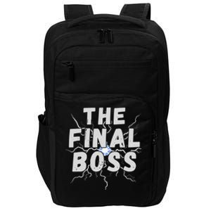 The Final Boss Rock Lightning Wrestling Rock Final Boss Impact Tech Backpack