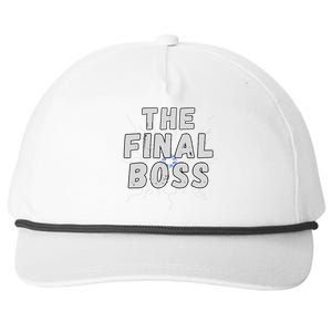 The Final Boss Rock Lightning Wrestling Rock Final Boss Snapback Five-Panel Rope Hat