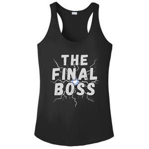 The Final Boss Rock Lightning Wrestling Rock Final Boss Ladies PosiCharge Competitor Racerback Tank