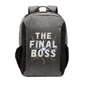 The Final Boss Rock Lightning Wrestling Rock Final Boss Vector Backpack