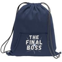 The Final Boss Rock Lightning Wrestling Rock Final Boss Sweatshirt Cinch Pack Bag