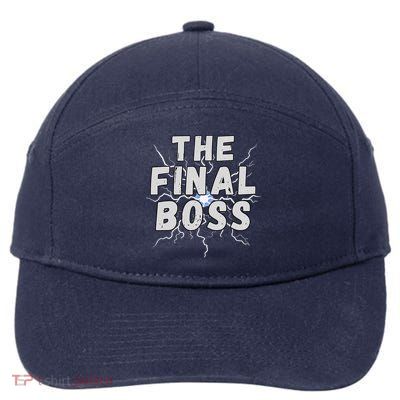 The Final Boss Rock Lightning Wrestling Rock Final Boss 7-Panel Snapback Hat