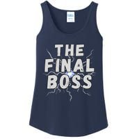 The Final Boss Rock Lightning Wrestling Rock Final Boss Ladies Essential Tank