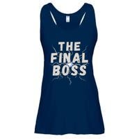 The Final Boss Rock Lightning Wrestling Rock Final Boss Ladies Essential Flowy Tank