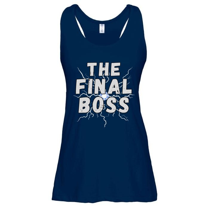 The Final Boss Rock Lightning Wrestling Rock Final Boss Ladies Essential Flowy Tank