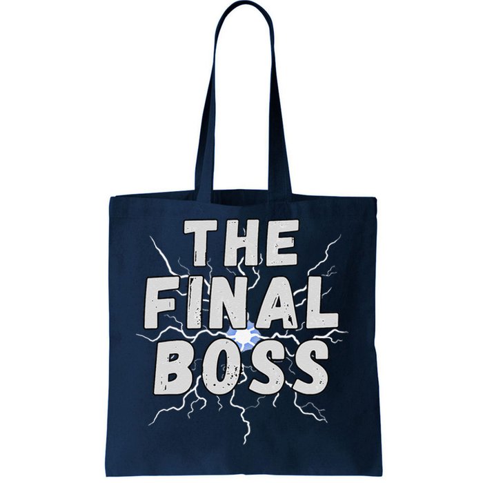 The Final Boss Rock Lightning Wrestling Rock Final Boss Tote Bag