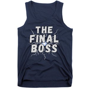 The Final Boss Rock Lightning Wrestling Rock Final Boss Tank Top